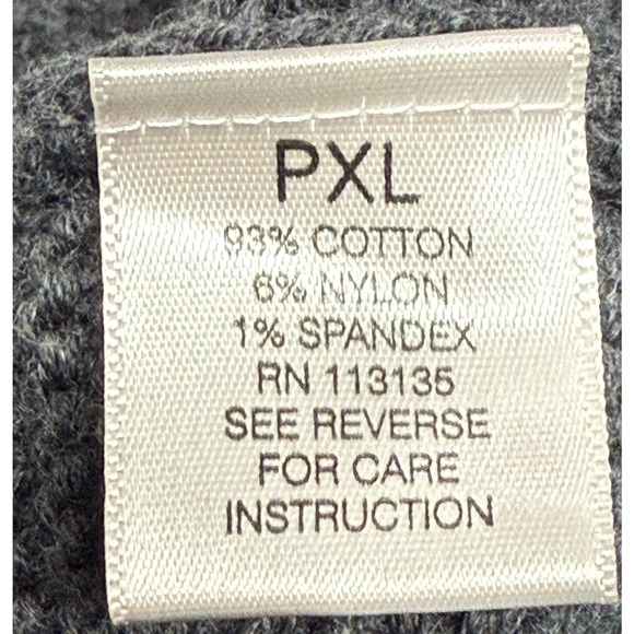 Leo & Nicole Cardigan Womens XL Petite Gray Full Zip Sweater Zip Pockets Stretch - Picture 8 of 10